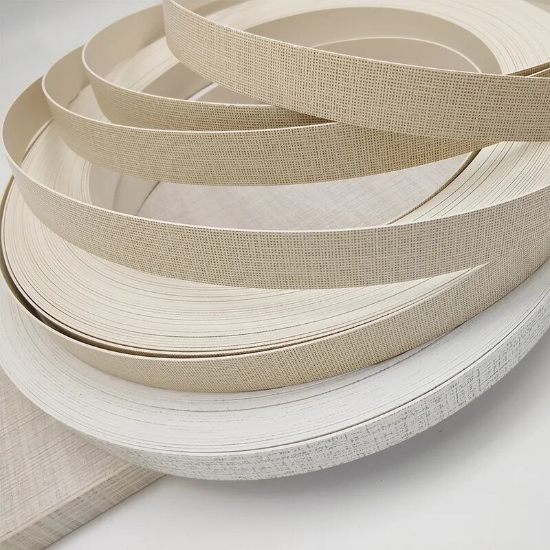 Waterproof Eco Friendly PVC Edge Banding Tape for Furniture with 0.4mm-3mm Thickness