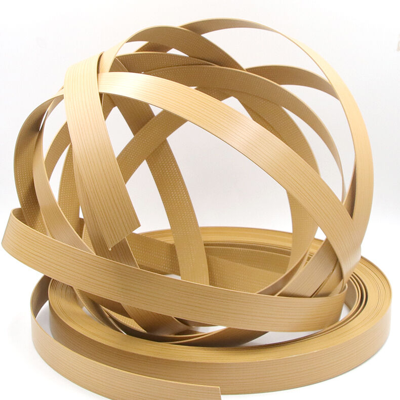 Custom Color Waterproof Eco Friendly PVC Edge Banding with 0.4mm-3mm Thickness for Furniture and Cabinets