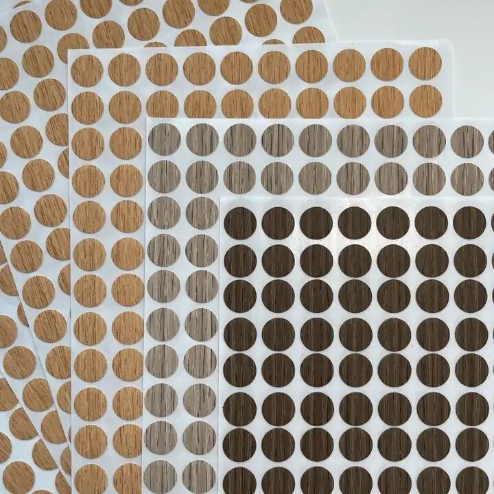 Self-adhesive Waterproof Durable Screw Hole Cover and Furniture Surface Repair Sticker for Wood Furniture