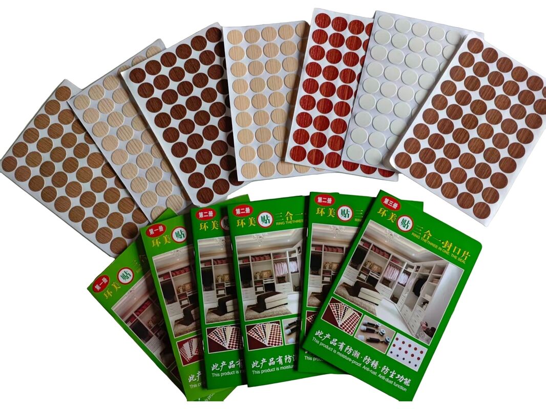 PVC Self Adhesive Screw Cover for Cabinet and Furniture with Customizable Color Options