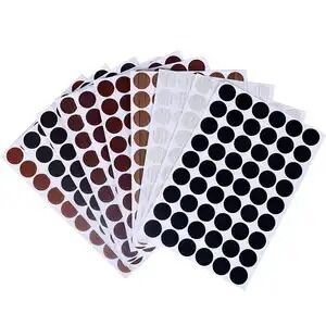 21mm/12mm/15mm/30mm PVC Screw Cover Matte Solid Color Customizable Furniture Hole Stickers