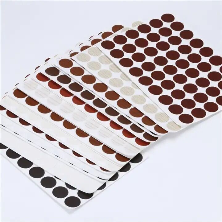 Self-adhesive Waterproof PVC Screw Covers with Customizable Colors for Furniture Repair