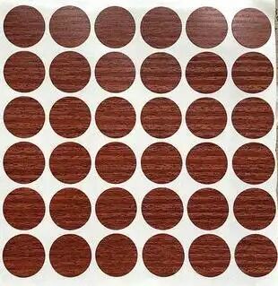 Self-adhesive Waterproof PVC Screw Covers with Customizable Colors for Furniture Repair