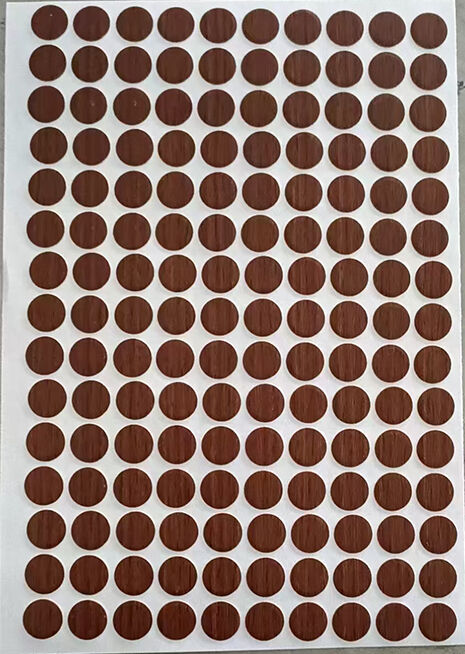 PVC Screw Cap Furniture Sticker with 0.25mm Thickness and 12mm Diameter for Customizable Screw Hole Covers