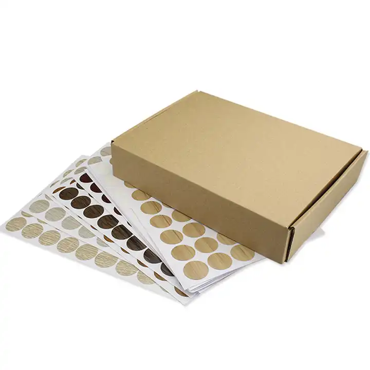Cover Hole Sticker Cabinet Plastic Self-adhesive Fastcap Decorative Pvc Covers Adhesive Screw Cap