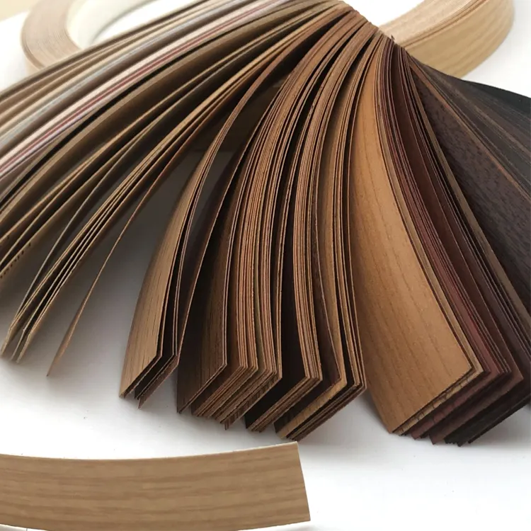 Furniture PVC Laminate Edge Banding Tape White Oak Color Finish ABS Melamine Plastic Acryl Wood Grain Eco-Friendly