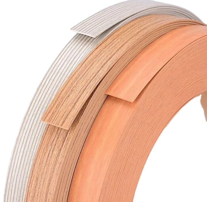 Environmentally Friendly PVC Edge Banding Tape Water Resistant High Glossy Surface Multipurpose Furniture Accessories