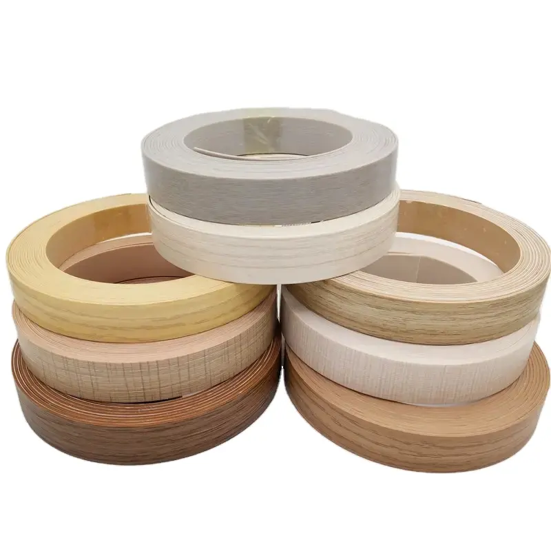Environmentally Friendly PVC Edge Banding Tape Water Resistant High Glossy Surface Multipurpose Furniture Accessories