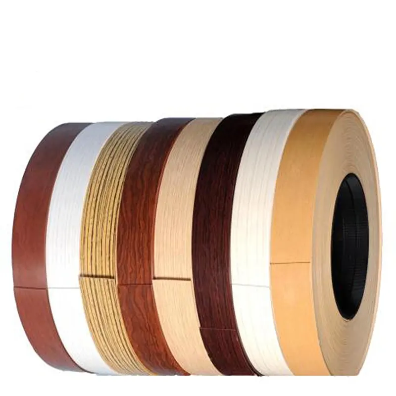 Environmentally Friendly PVC Edge Banding Tape Water Resistant High Glossy Surface Multipurpose Furniture Accessories