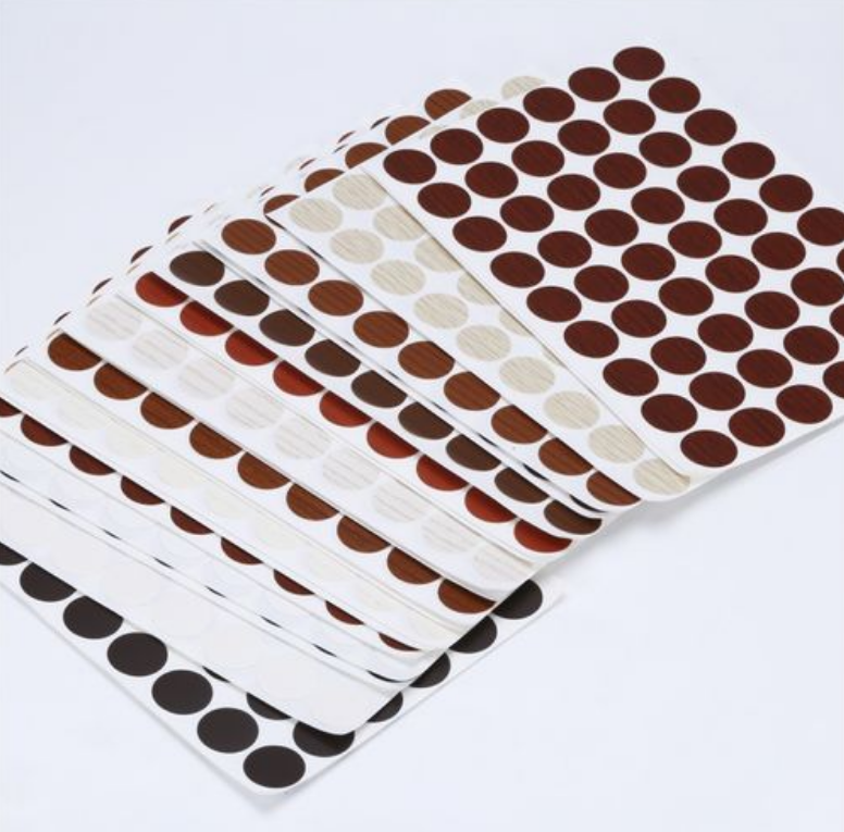 Decorative PVC Adhesive Pvc Screw Hole Cover Screw Cover Sticker for Professional Applications