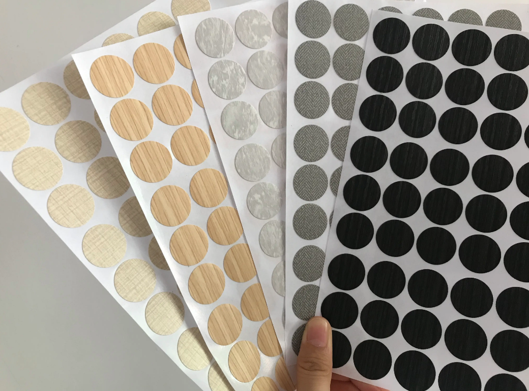 Decorative PVC Adhesive Pvc Screw Hole Cover Screw Cover Sticker for Professional Applications