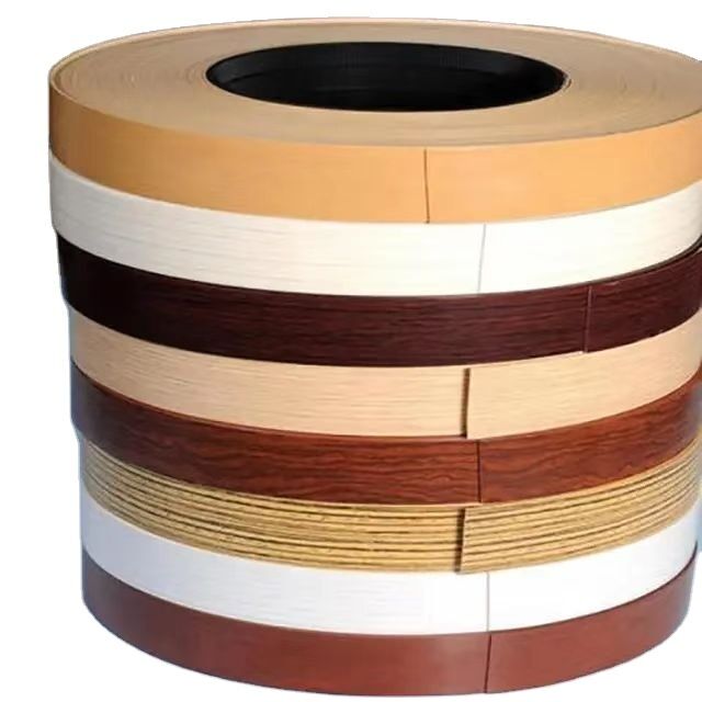 Water Resistant Eco-Friendly PVC Edge Banding Tape with 0.3-3mm Thickness for Furniture Trim