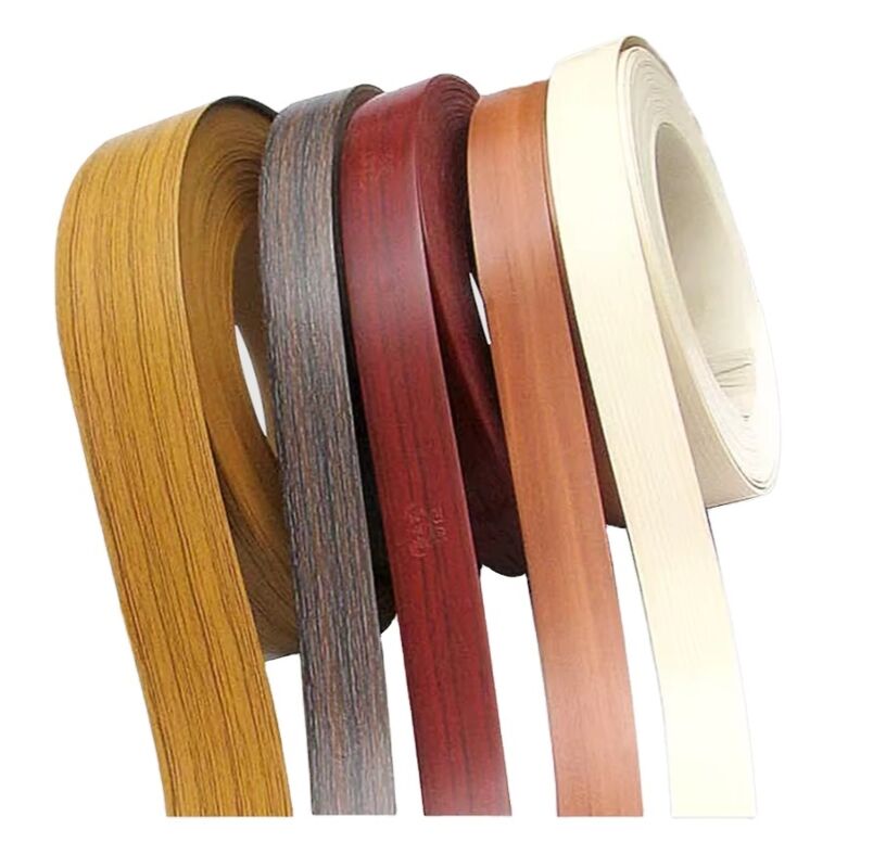 Water Resistant Eco-Friendly PVC Edge Banding Tape with 0.3-3mm Thickness for Furniture Trim