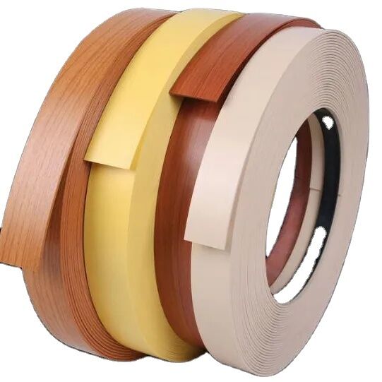 Furniture Decorations Accessories Pvc Edge Banding Solid and Wood Grain Pvc Edge Banding Tapes Plastic Table Edging Trim