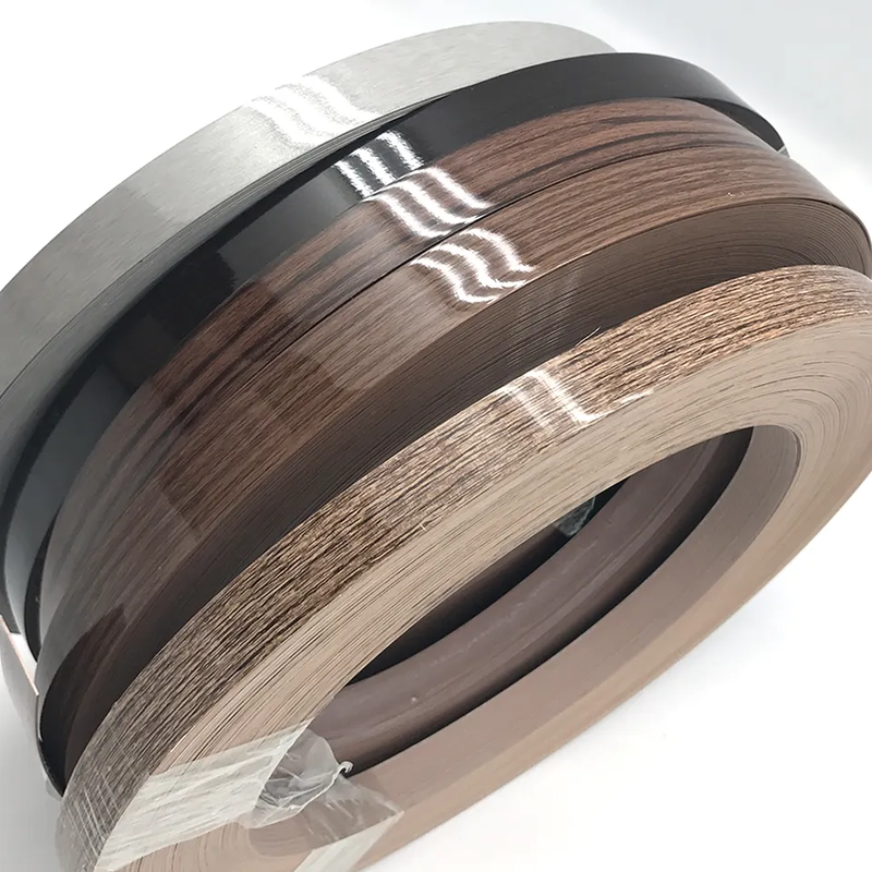 Furniture Decorations Accessories Pvc Edge Banding Solid and Wood Grain Pvc Edge Banding Tapes Plastic Table Edging Trim