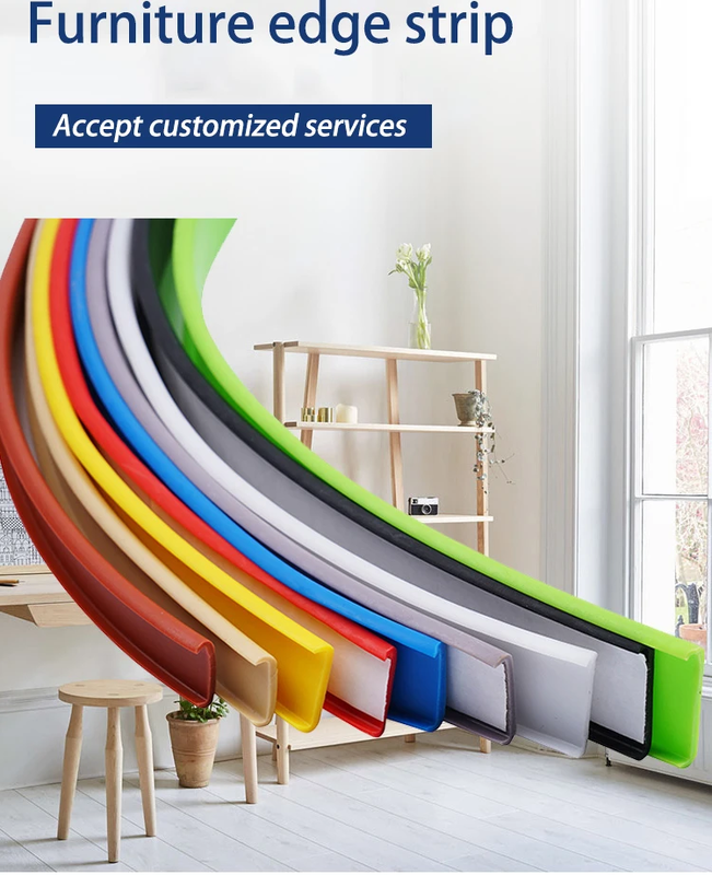 Pvc Edge Banding for Aluminum Channel PVC T Profile Edge Banding Sofa Wardrobe Door and Decoration Strip Rubber