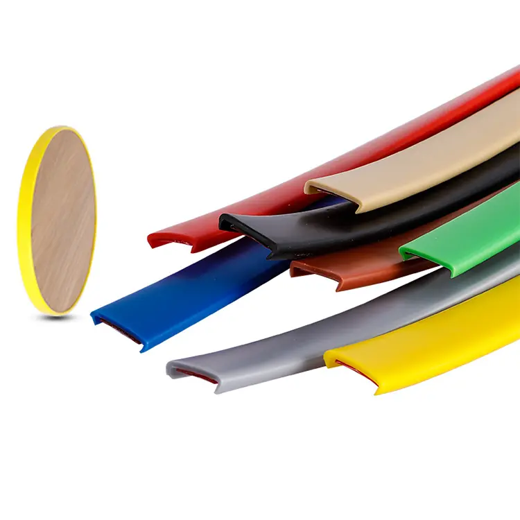 Flexible PVC Rubber T Profile T Shaped Edge Banding with 0.35-3mm Thickness and 9-350mm Width for Furniture Applications