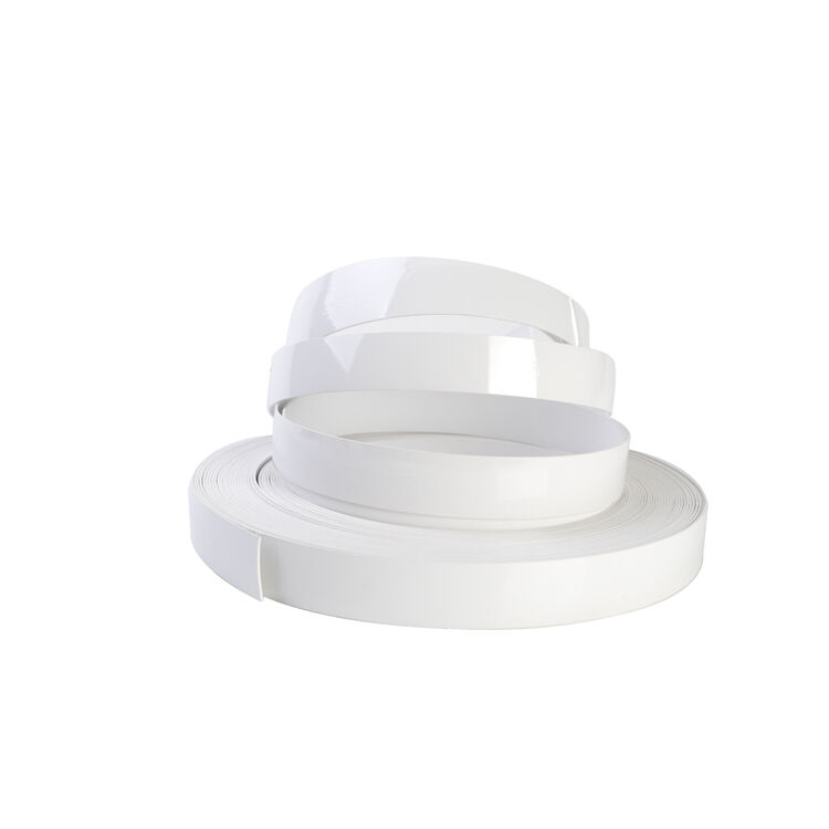 Bande de chant PVC blanc brillant personnalisée, étanche, protecteur de bord avec largeur personnalisée 12mm~620mm