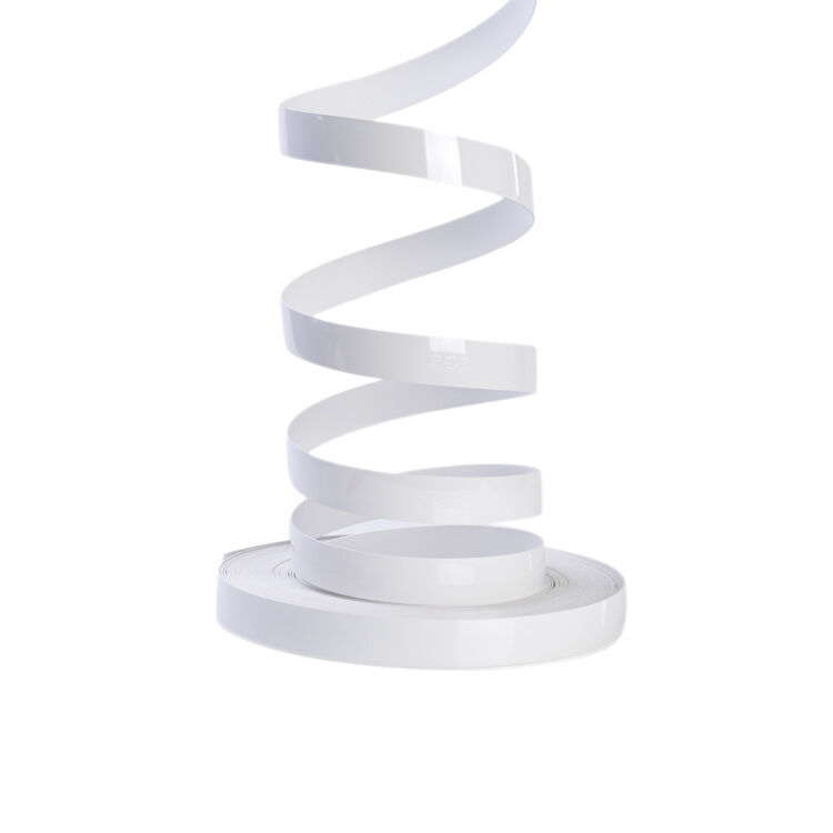 Bande de chant PVC blanc brillant personnalisée, étanche, protecteur de bord avec largeur personnalisée 12mm~620mm