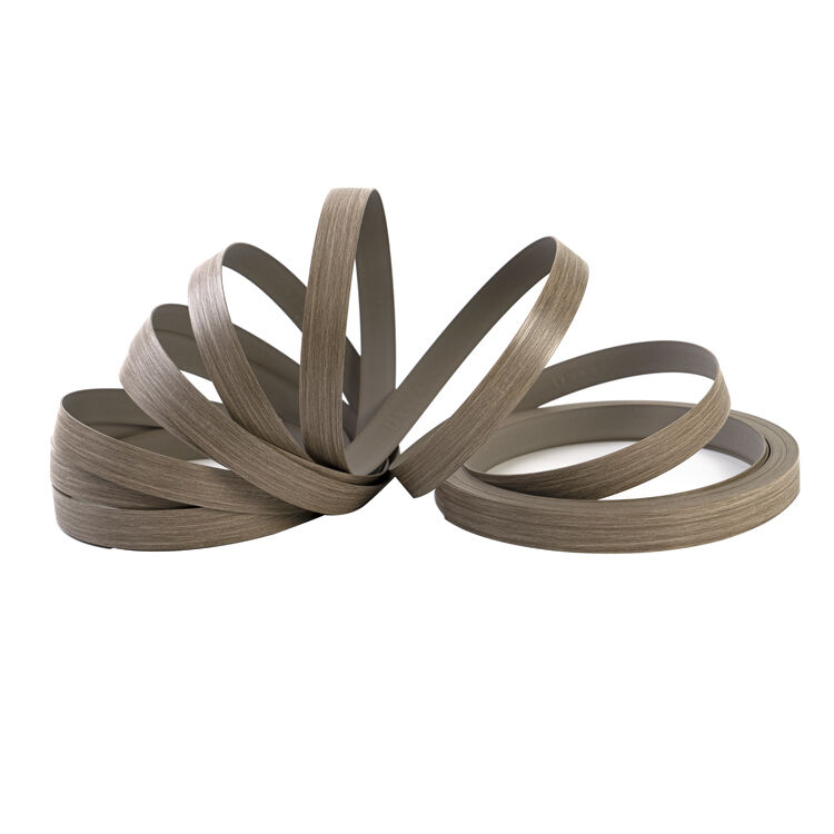 Bande de chant PVC grain de bois épaisseur personnalisée 0,4 mm ~ 3 mm, étanche et écologique pour garniture de meubles