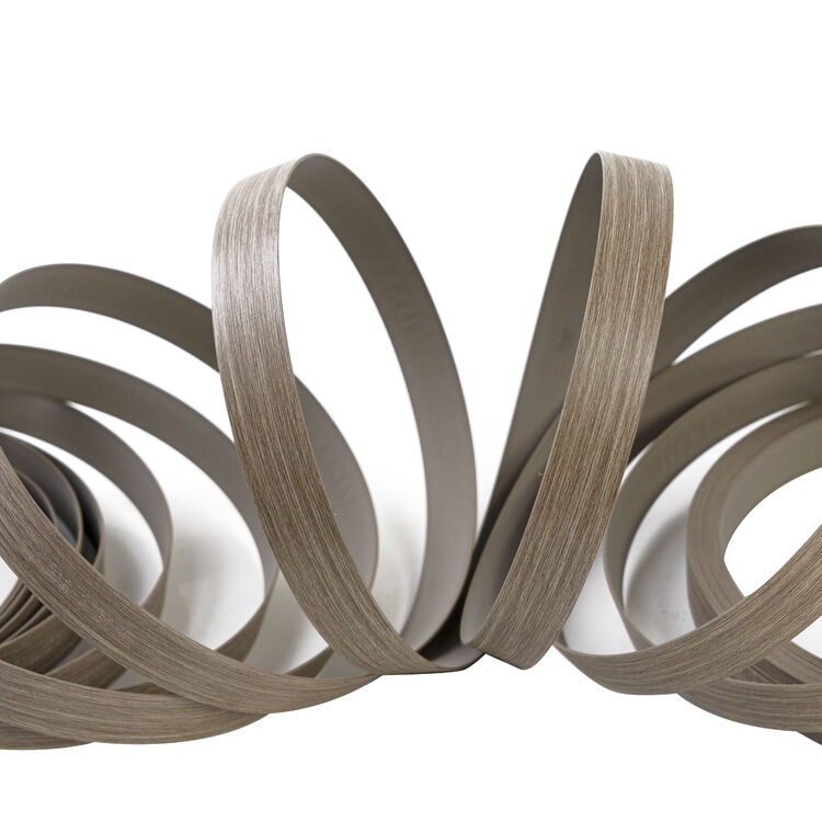 Bande de chant PVC grain de bois épaisseur personnalisée 0,4 mm ~ 3 mm, étanche et écologique pour garniture de meubles