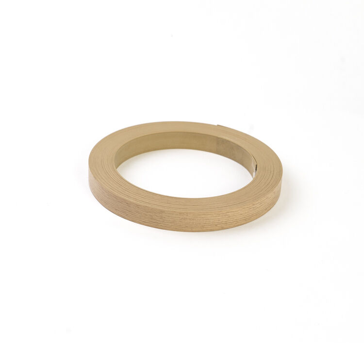 Bande de chant en PVC imitation grain de bois de chêne naturel pour meubles et armoires, finition de bord flexible
