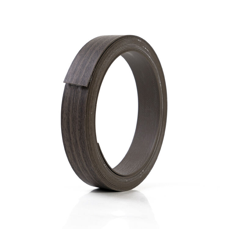 Ruban adhésif de bord en PVC à grains de bois de noyer foncé avec caractéristique éco-amicale étanche et épaisseur personnalisée 0,4 mm ~ 3 mm pour les meubles