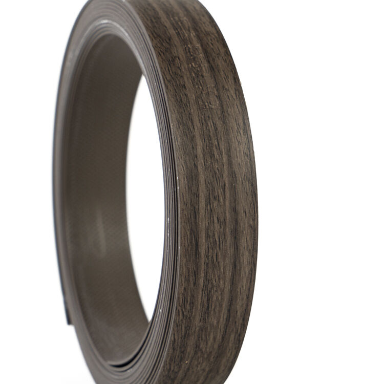 Ruban adhésif de bord en PVC à grains de bois de noyer foncé avec caractéristique éco-amicale étanche et épaisseur personnalisée 0,4 mm ~ 3 mm pour les meubles