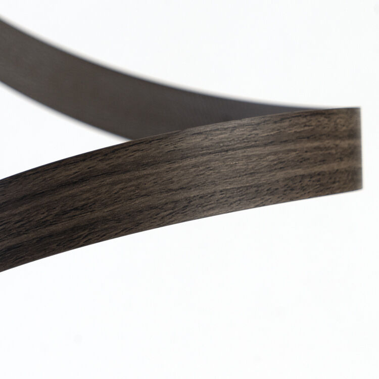 Ruban adhésif de bord en PVC à grains de bois de noyer foncé avec caractéristique éco-amicale étanche et épaisseur personnalisée 0,4 mm ~ 3 mm pour les meubles