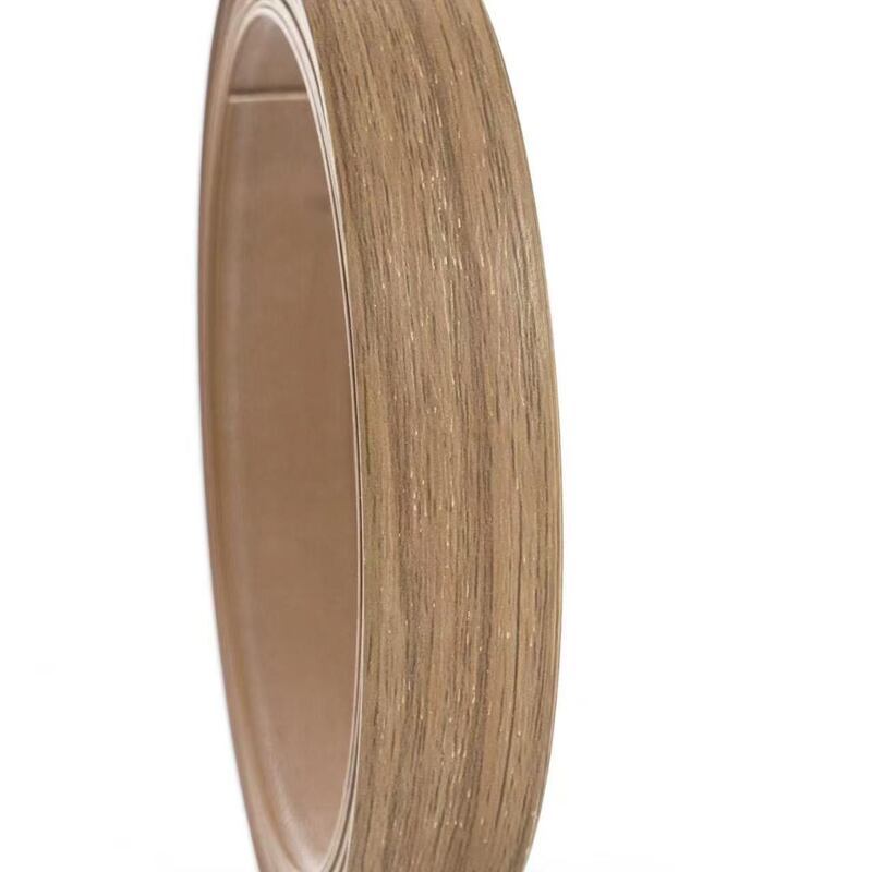 Ruban adhésif flexible en PVC avec une texture réaliste des grains de bois, écosystémique et étanche à l'eau, largeur personnalisée de 12 mm ~ 620 mm pour la finition des meubles