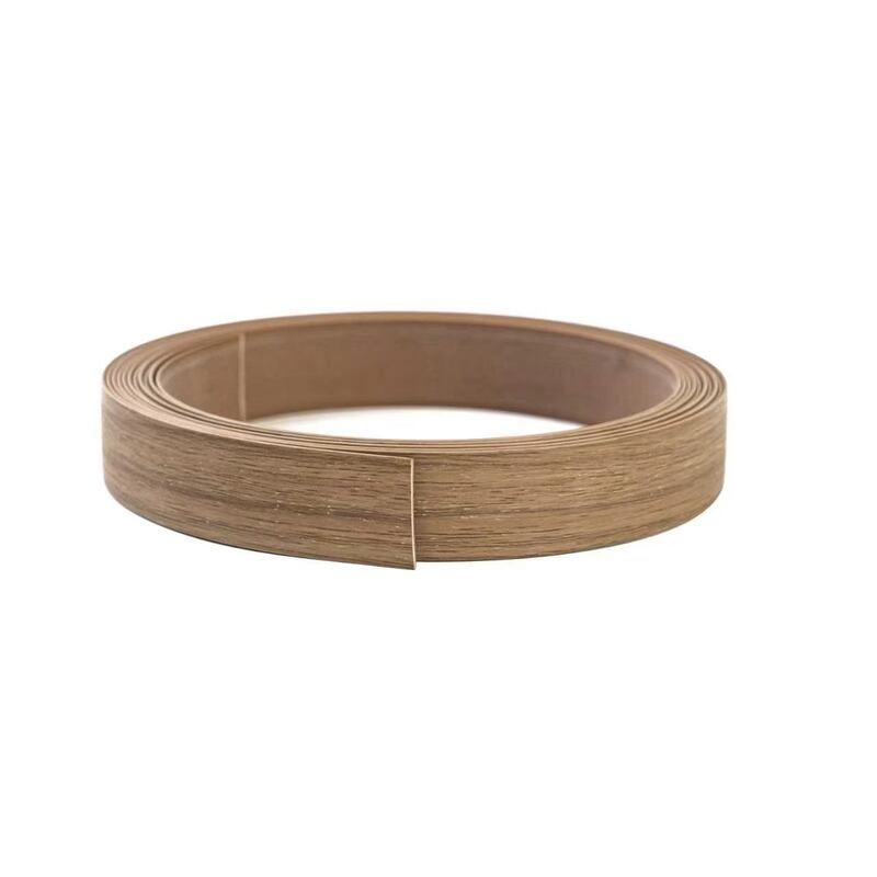 Ruban adhésif flexible en PVC avec une texture réaliste des grains de bois, écosystémique et étanche à l'eau, largeur personnalisée de 12 mm ~ 620 mm pour la finition des meubles