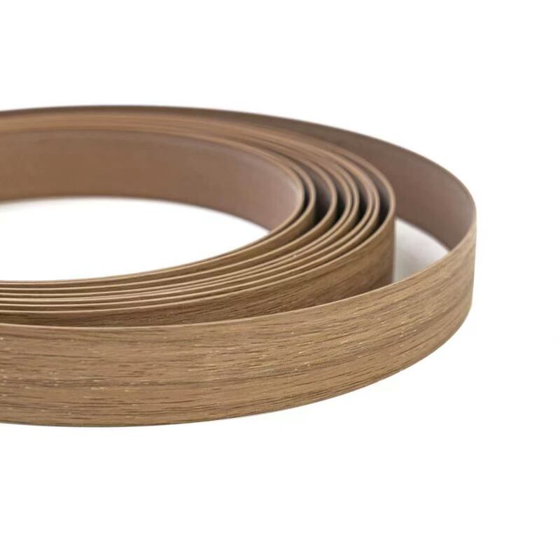 Waterproof Eco Friendly Wood Grain PVC Edge Banding with Custom Thickness 0.4mm~3mm for Furniture