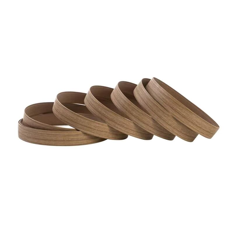 Waterproof Eco Friendly Wood Grain PVC Edge Banding with Custom Thickness 0.4mm~3mm for Furniture