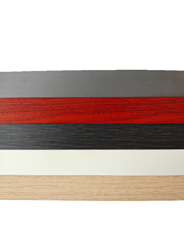 Wood Grain and Solid Color PVC Edge Banding Tape with Custom Width 12mm~620mm for Furniture Cabinet Finishing