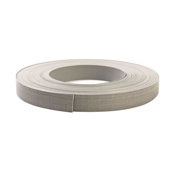 Fine Linen Texture PVC Edge Banding Tape with Custom Width 12mm~620mm, Waterproof Eco Friendly PVC Edge Tape for Modern Furniture