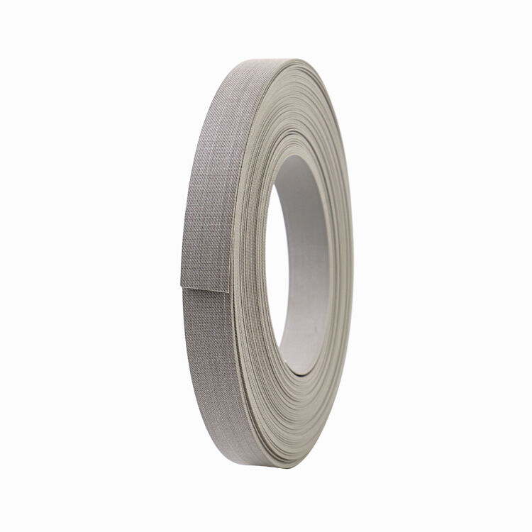Fine Linen Texture PVC Edge Banding Tape with Custom Width 12mm~620mm, Waterproof Eco Friendly PVC Edge Tape for Modern Furniture