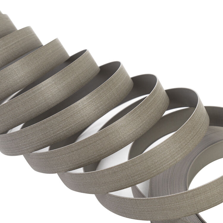 Fine Linen Texture PVC Edge Banding Tape with Custom Width 12mm~620mm, Waterproof Eco Friendly PVC Edge Tape for Modern Furniture