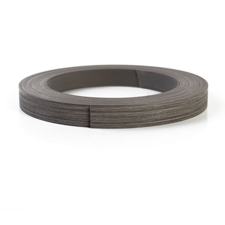 Grey Wood Grain PVC Edge Banding Waterproof Eco Friendly Edge Banding Tape with Custom Width 12mm~620mm for Furniture Cabinetry
