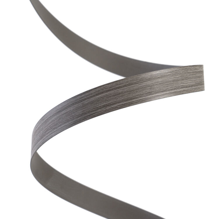 Grey Wood Grain PVC Edge Banding Waterproof Eco Friendly Edge Banding Tape with Custom Width 12mm~620mm for Furniture Cabinetry
