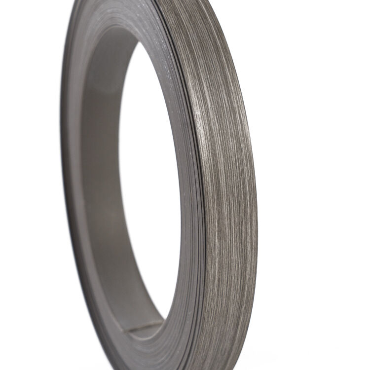 Grey Wood Grain PVC Edge Banding Waterproof Eco Friendly Edge Banding Tape with Custom Width 12mm~620mm for Furniture Cabinetry